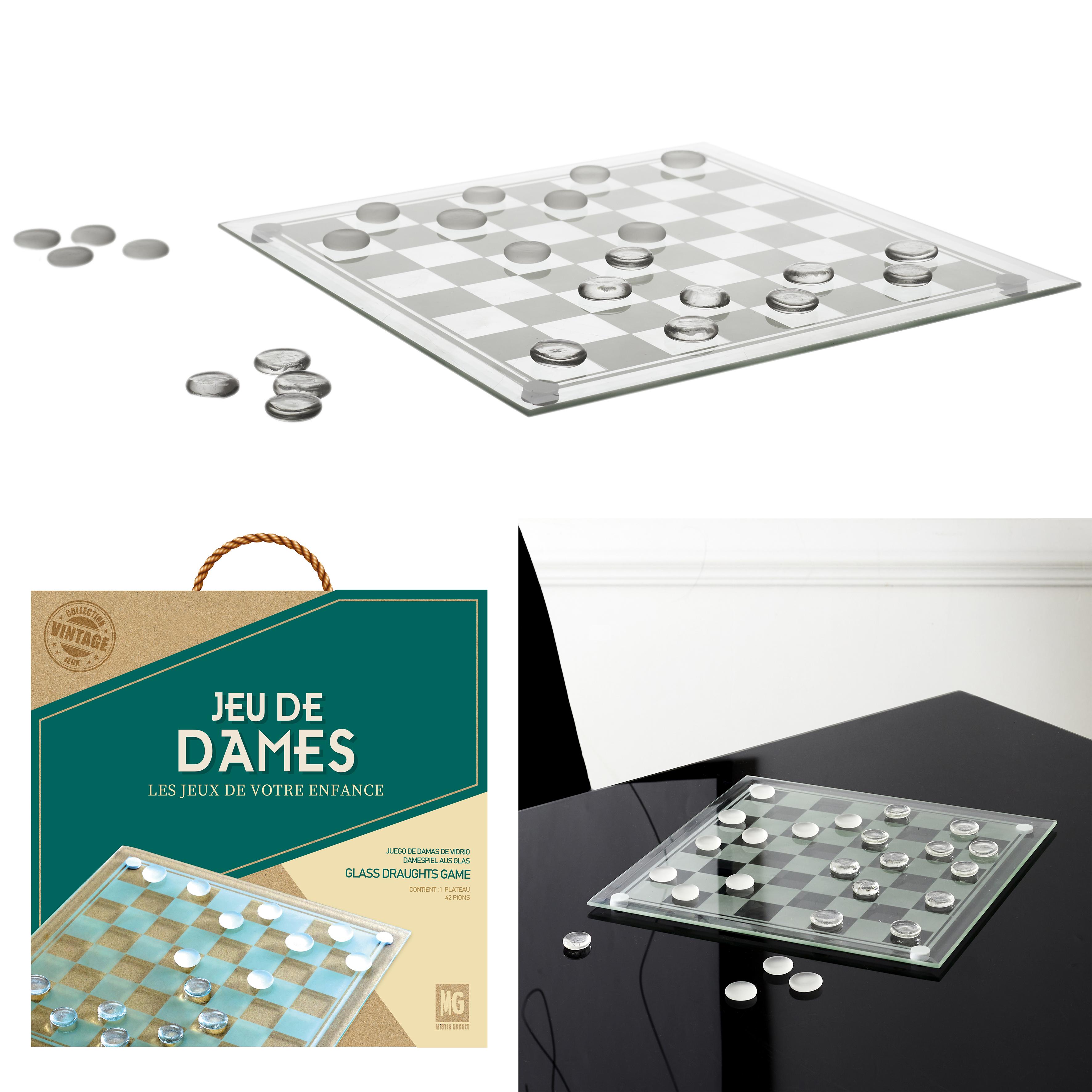 JEU DAMES VERRE