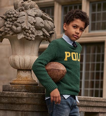 Polo Ralph Lauren Green - Wolle/Viskose - Forest m. Gelb