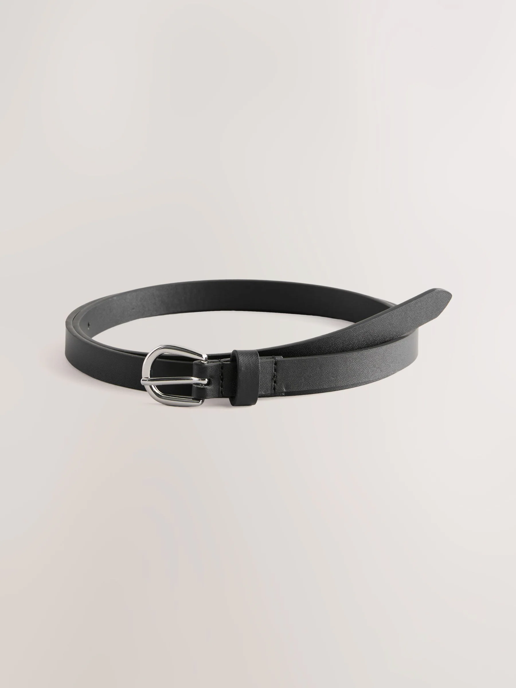 Zwart/bruin - PU Skinny Belts 2 Pack