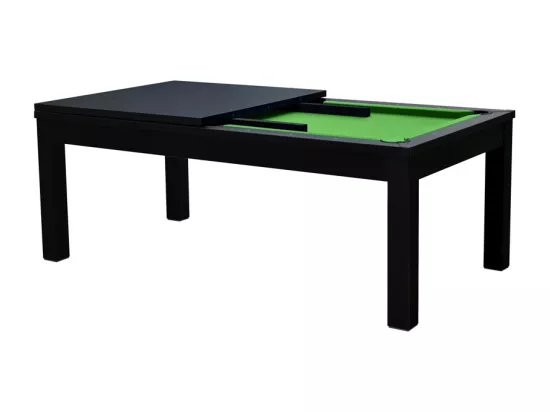 Table de billard convertible noire tapis vert - Eddie