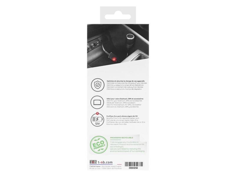 T`nB Adapter TNB USB-A auf Zigarettenanzünder Adapter Konverter von USB-Stecker auf Zigarettenanzünder-Buchse