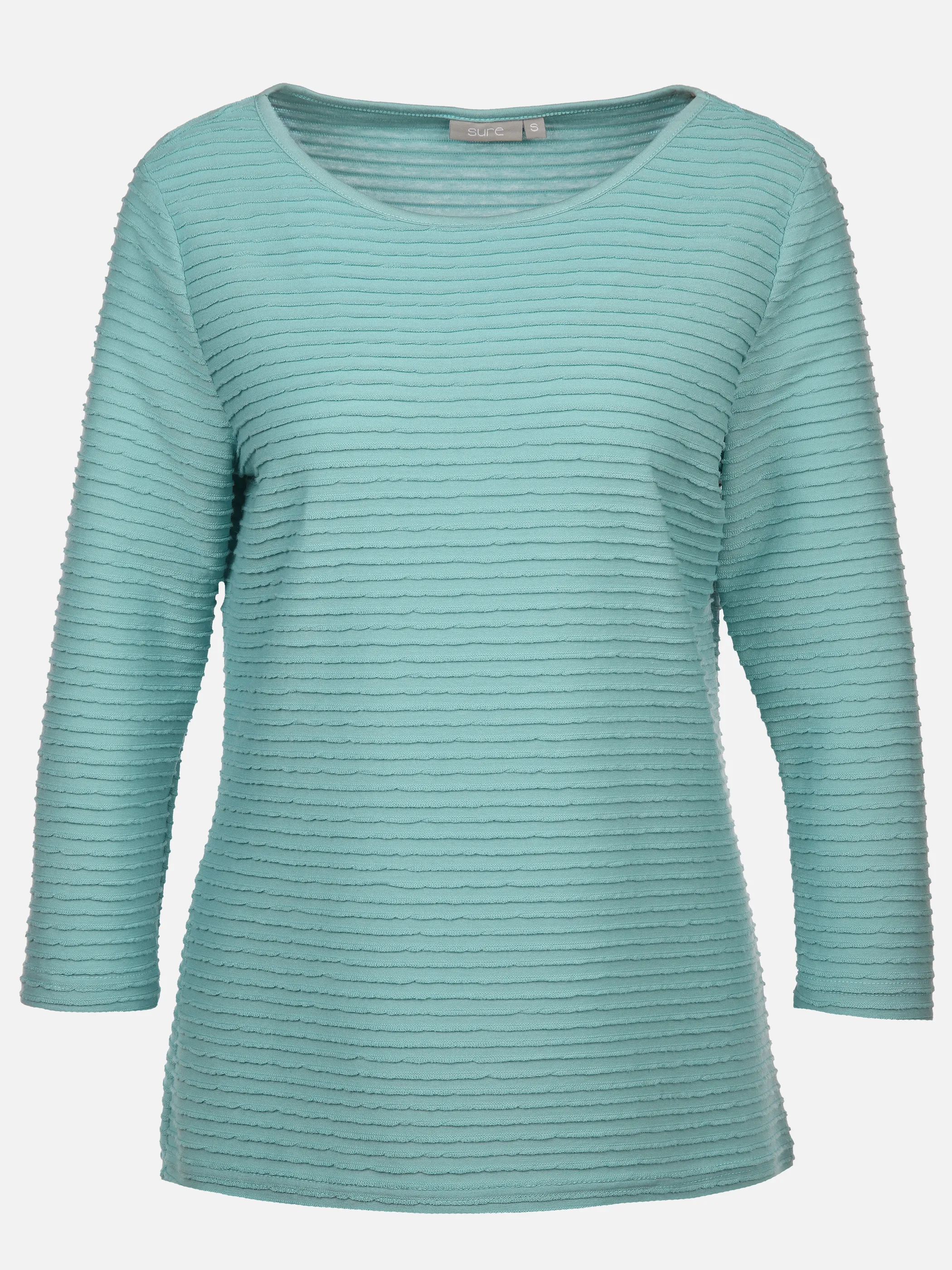 Damen Strukturshirt mit 3/4 Ärmel