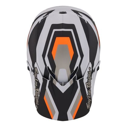 Casque cross TroyLee design GP APEX 2023 - Gris / Orange