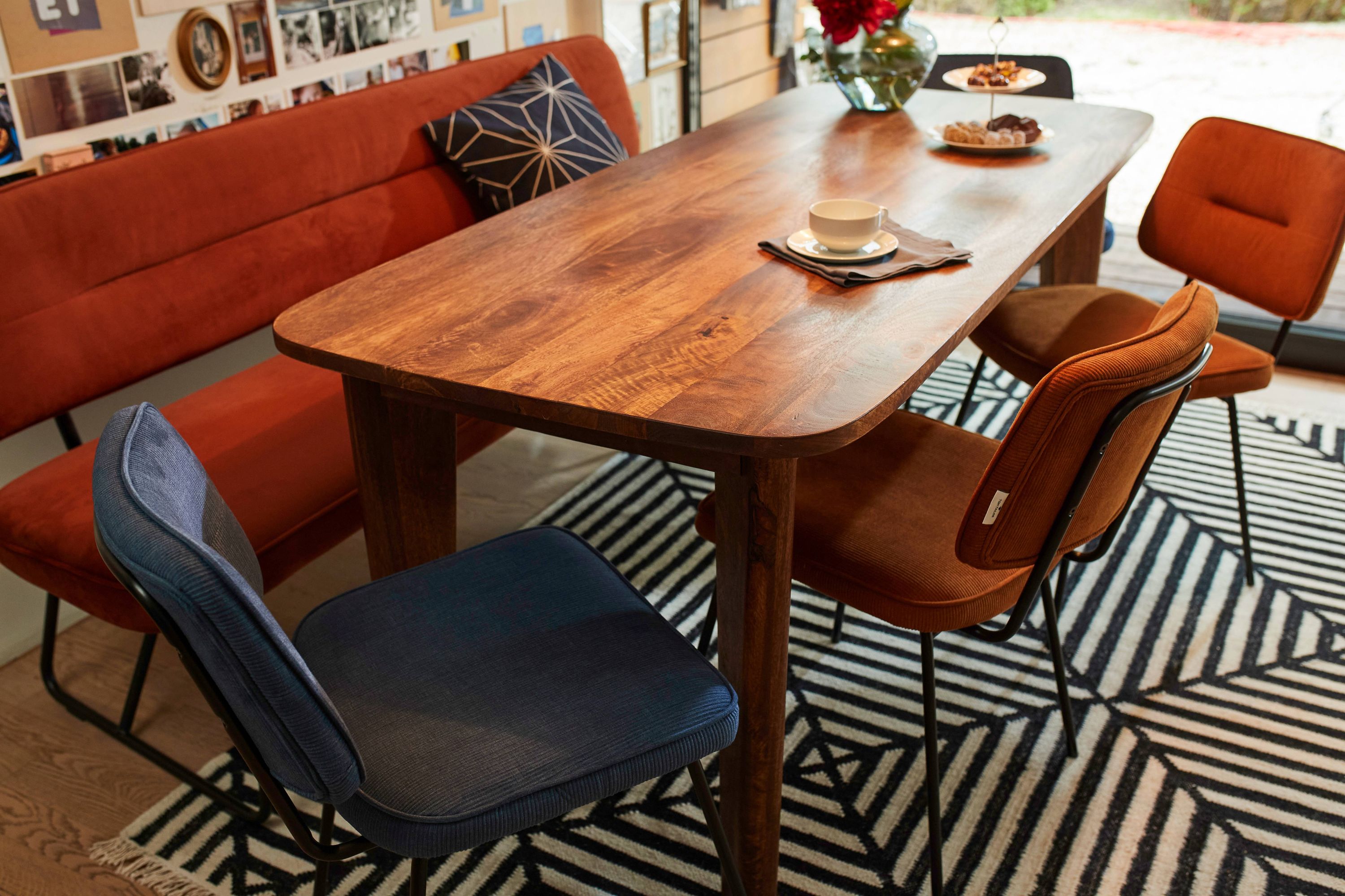 Esstisch 180x80cm Mango Speisetisch Wohnzimmertisch Küchentisch Esszimmer Tisch