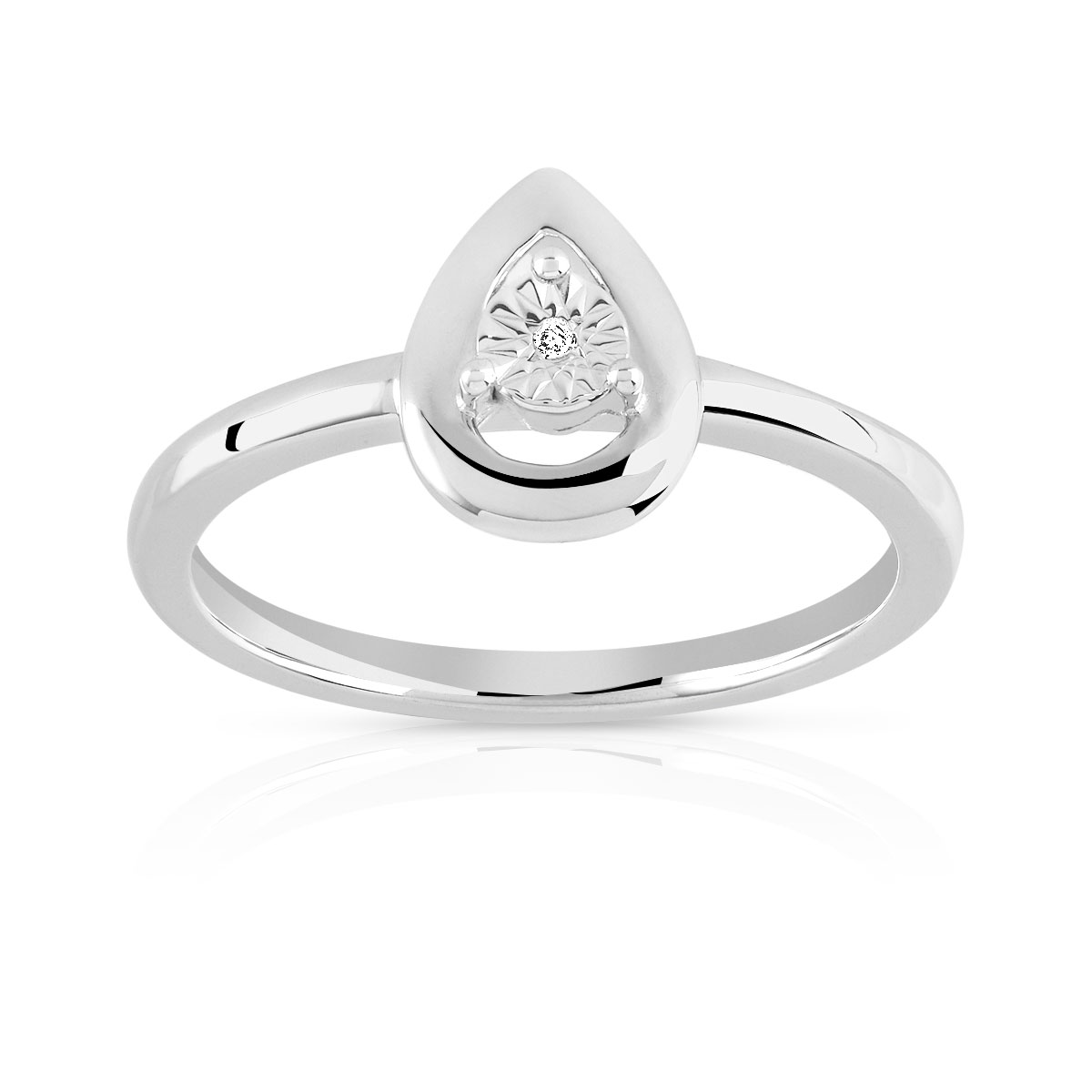 Bague argent 925 diamant