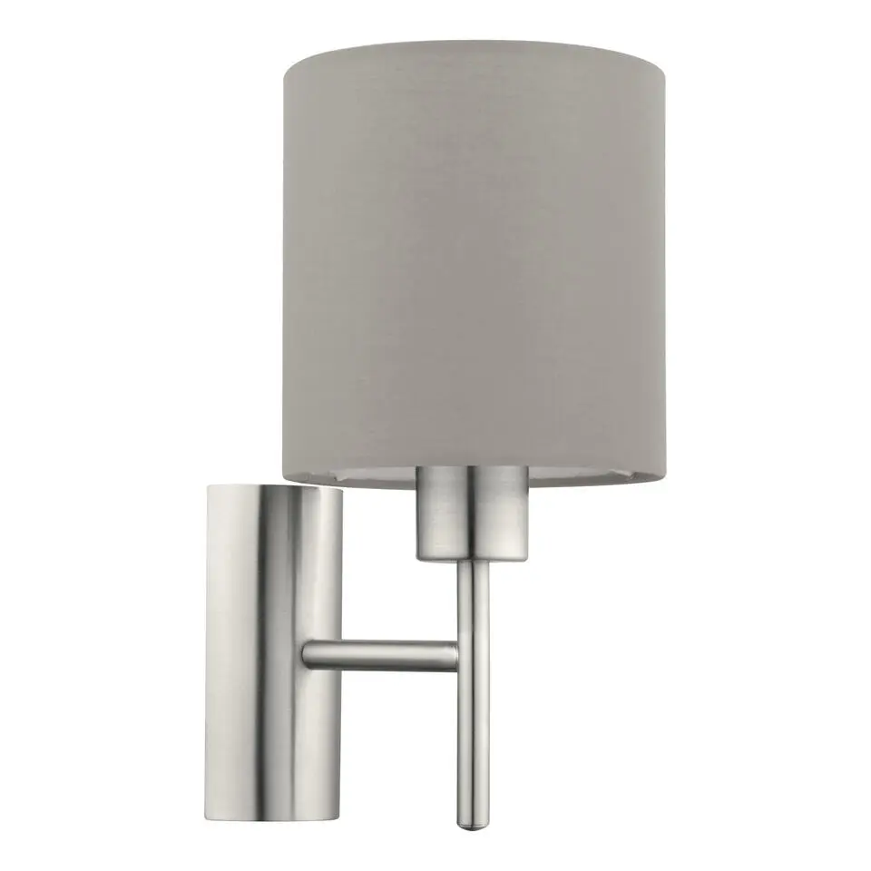 EGLOPasteri-Wandlamp-1Lichts-Nikkel-Mat-Taupe