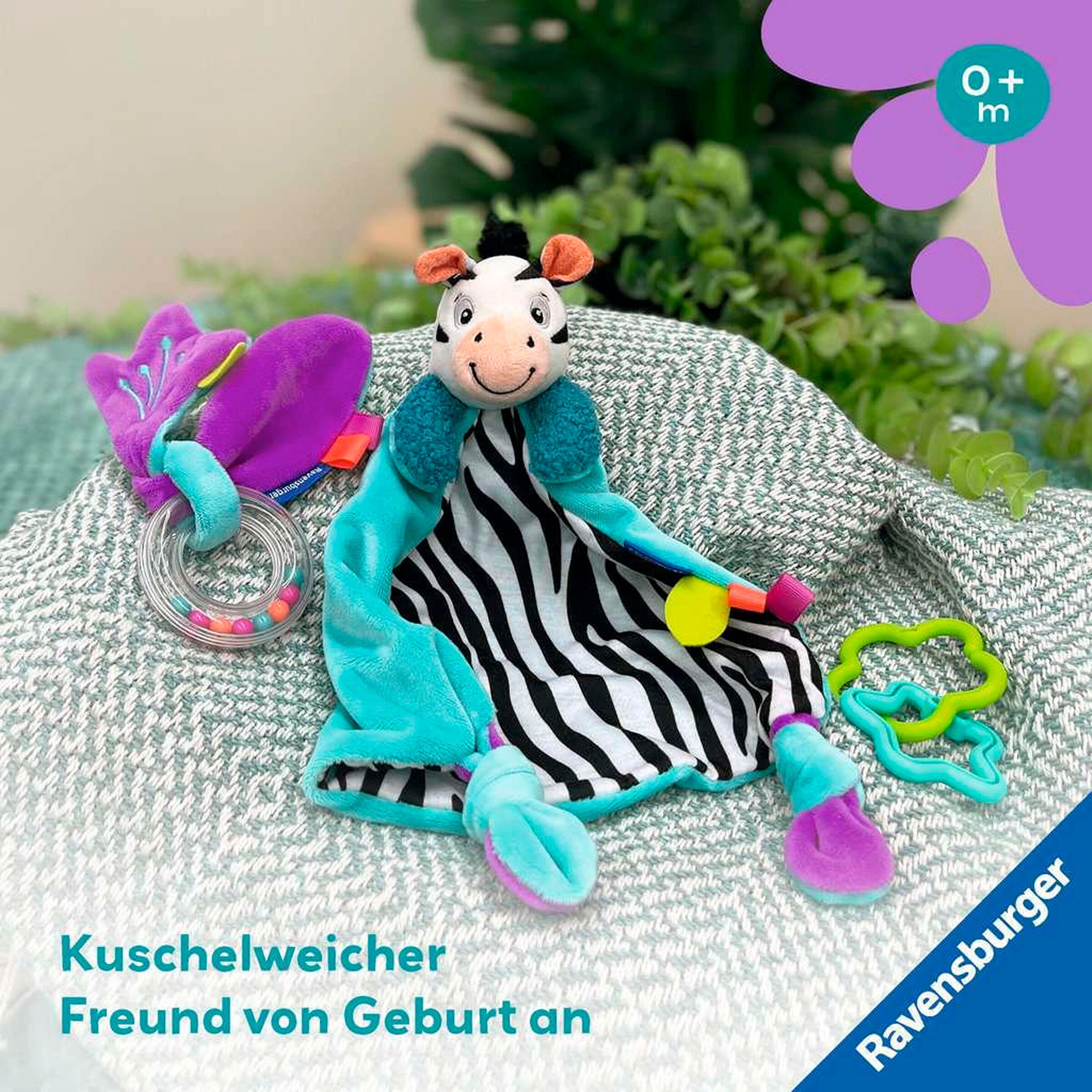 Ravensburger Fühlen, rasseln, spielen (Geschenk-Set: Zebra)