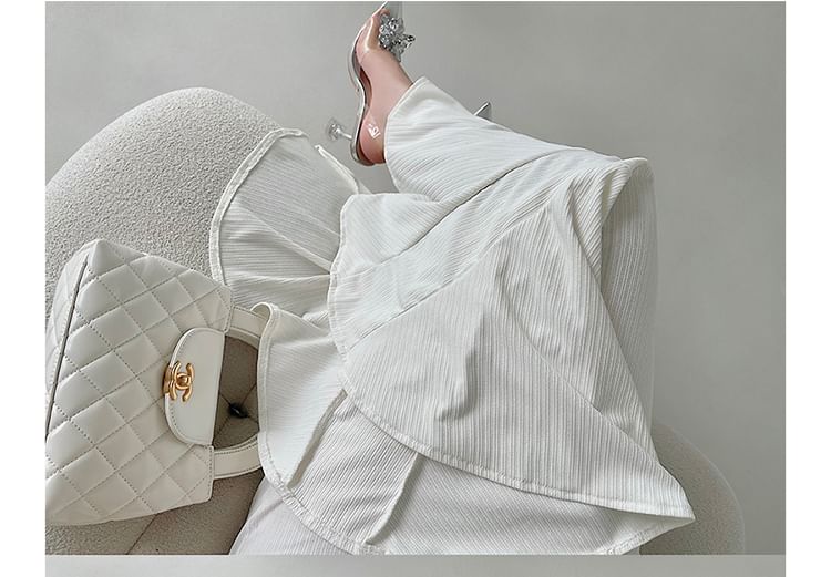 RainGirl - Maxi-jurk met vierkante hals en zeemeerminprint