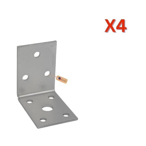 Vinkelbeslag 50x50x35x2.5 mm, 4 stk