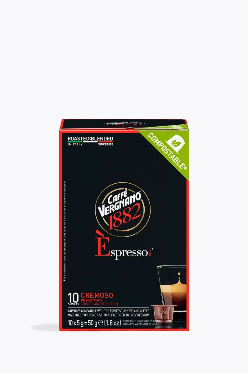Caffè Vergnano Cremoso 10 Kapseln Nespresso® kompatibel