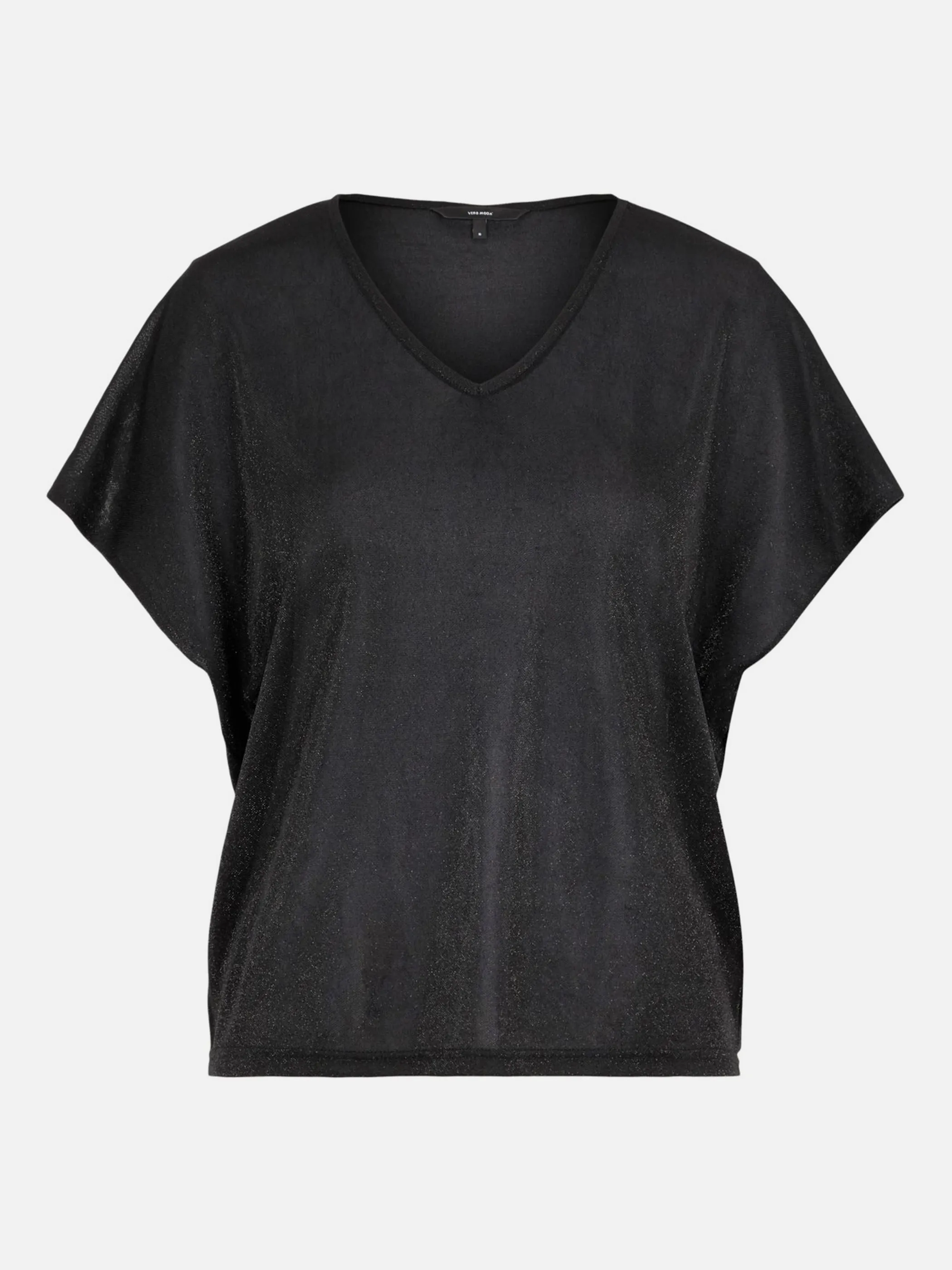 Vero Moda VMDENISE SS V-NECK TO Glitzershirt