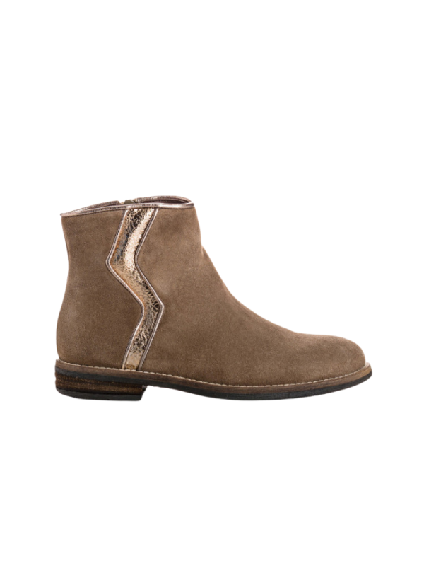 Bottines Fille Marissa Peau Taupe - Reqins