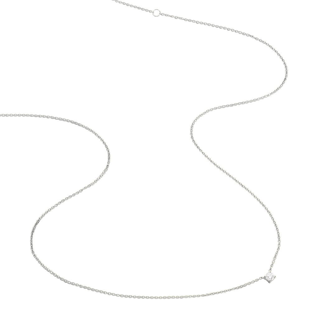 Collier Aphrodite Or Blanc Diamant