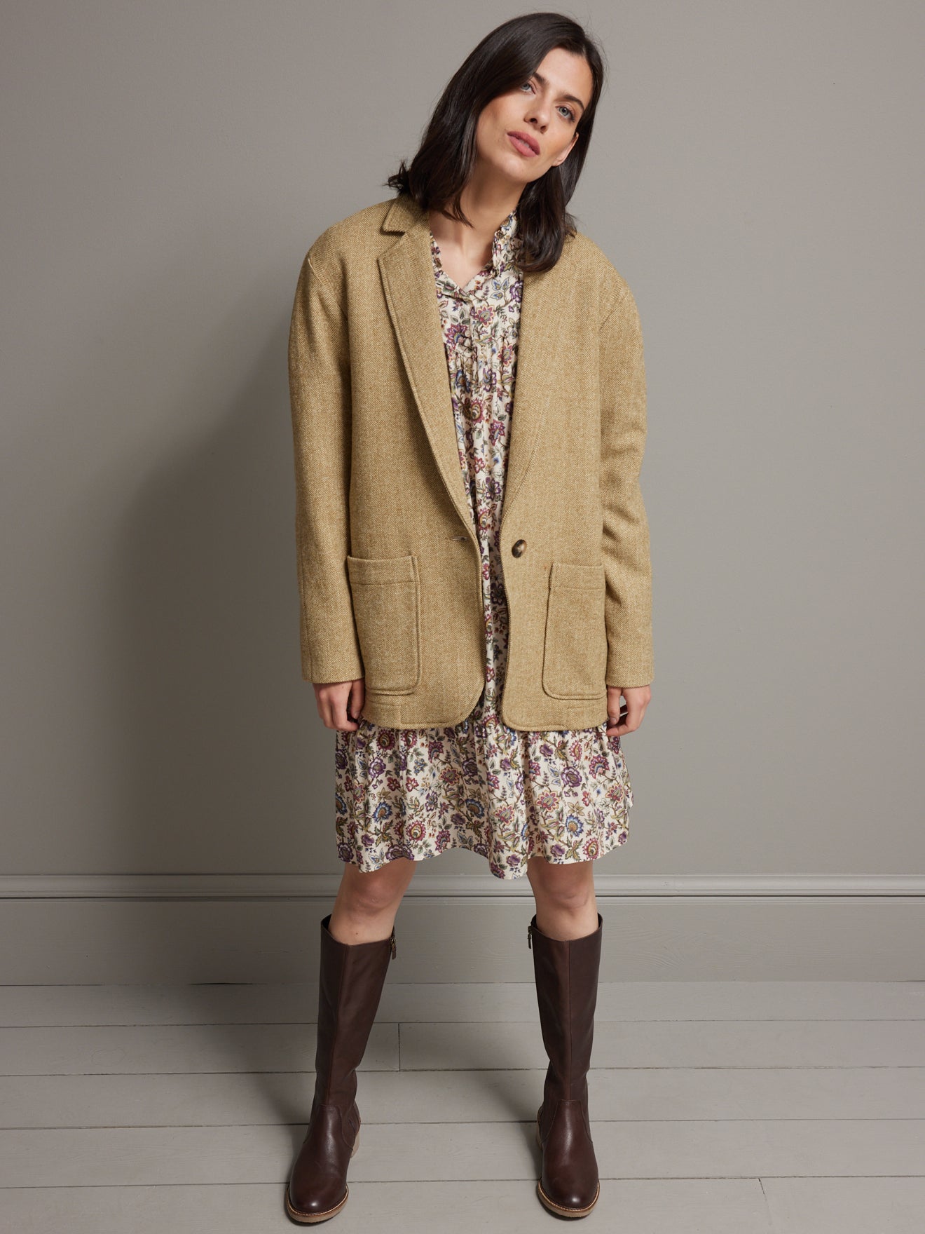 Veste chevrons souple femme