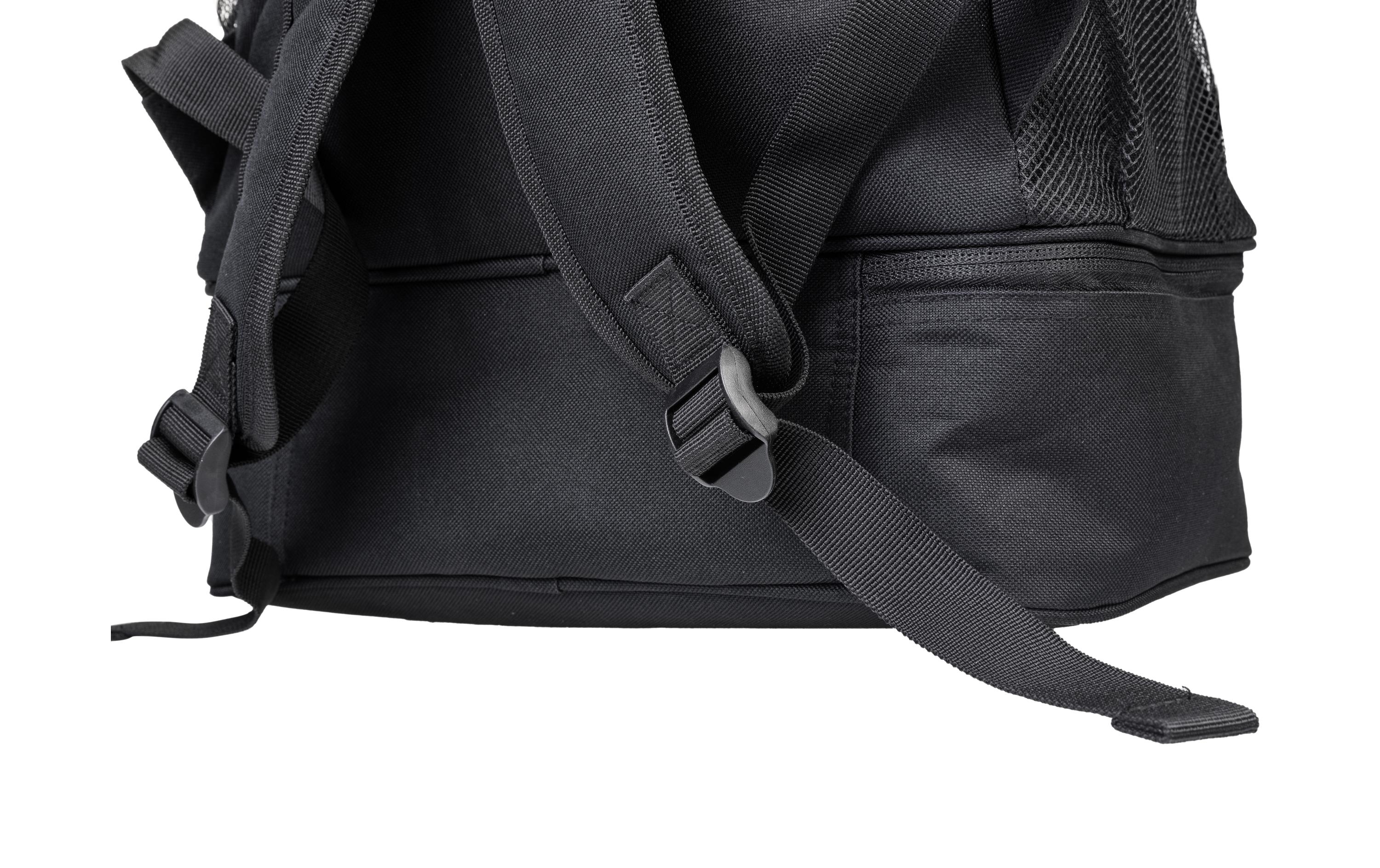 Rucksack 30 l, SchwarzSportrucksack mit Ballnetz