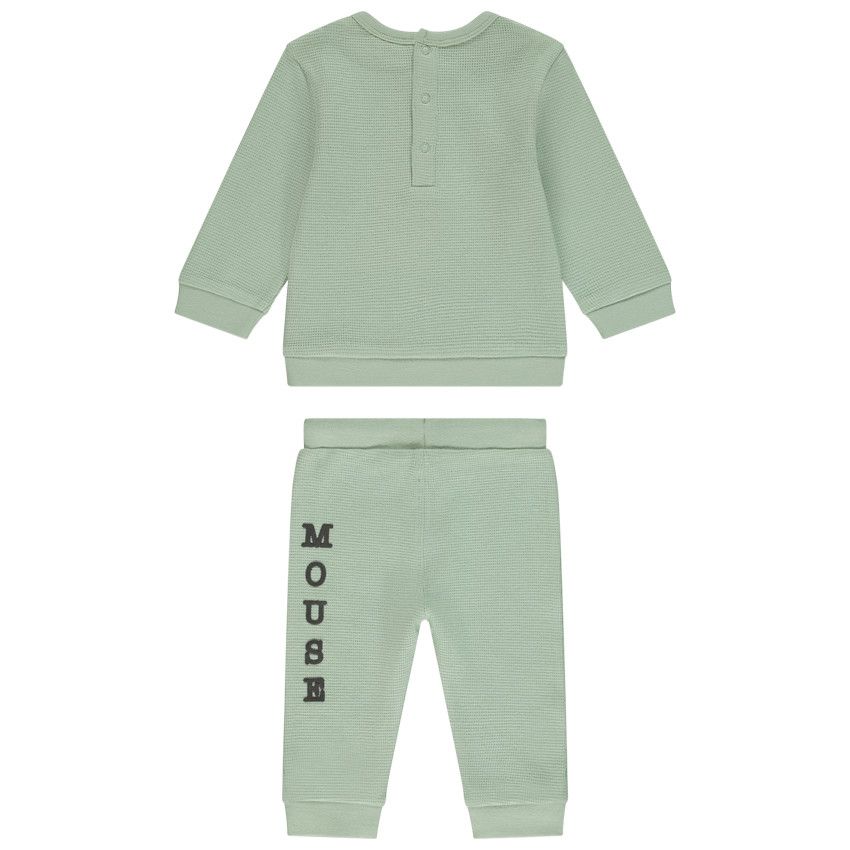 Ensemble jogging en nid d'abeille Mickey Disney pour bébé garçon - Vert