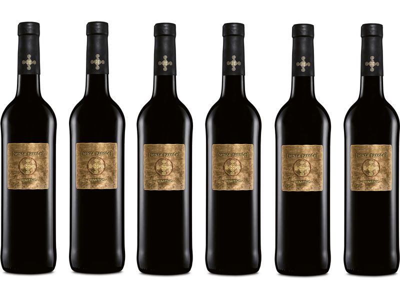 Senza Parole Primitivo Puglia IGP amabile 6x 0.75 l Fruchtiger und weicher Rotwein aus Puglia