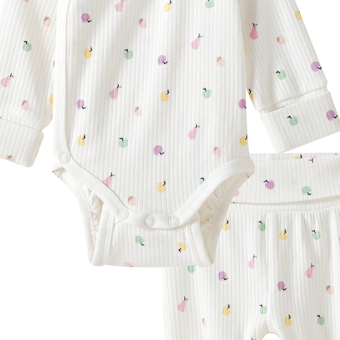 Topomini Newborn Wickelbody, Leggings und Mütze im Set weiss