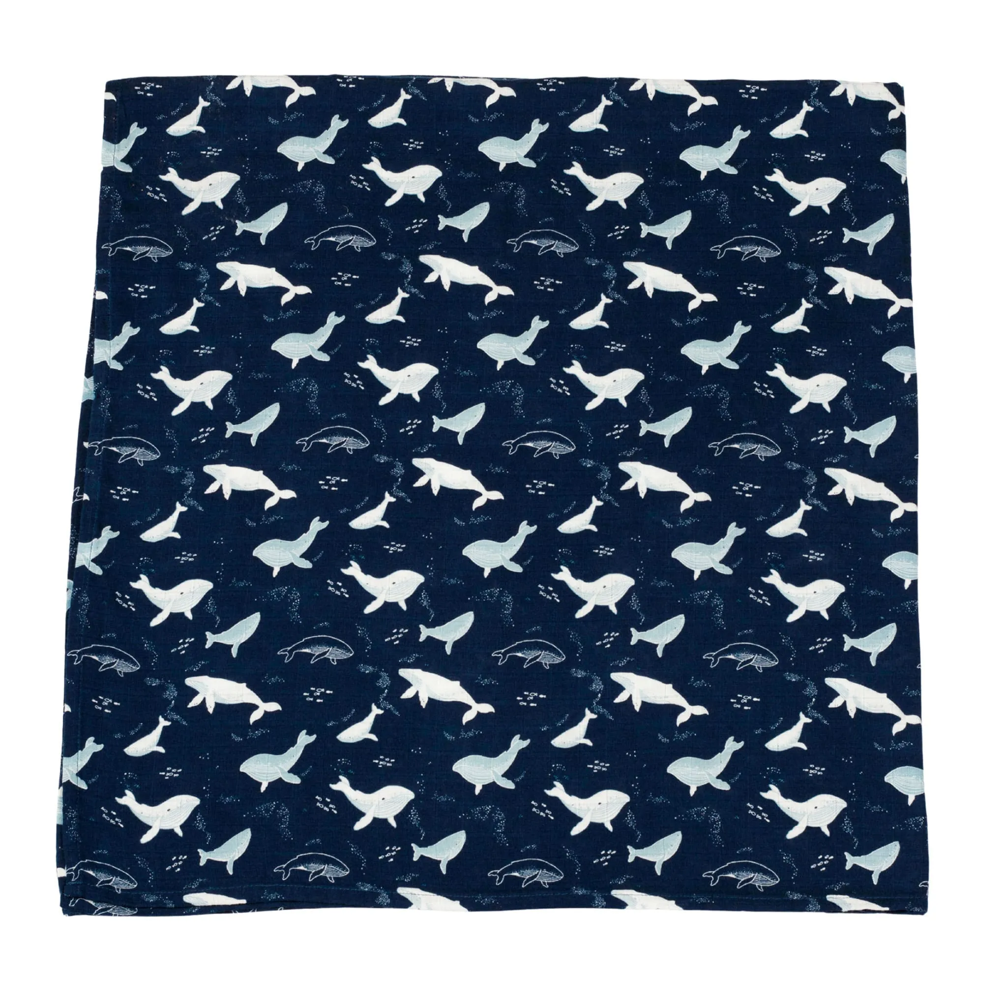 Loulou Lollipop Couverture Mousseline Bambou - Baleines