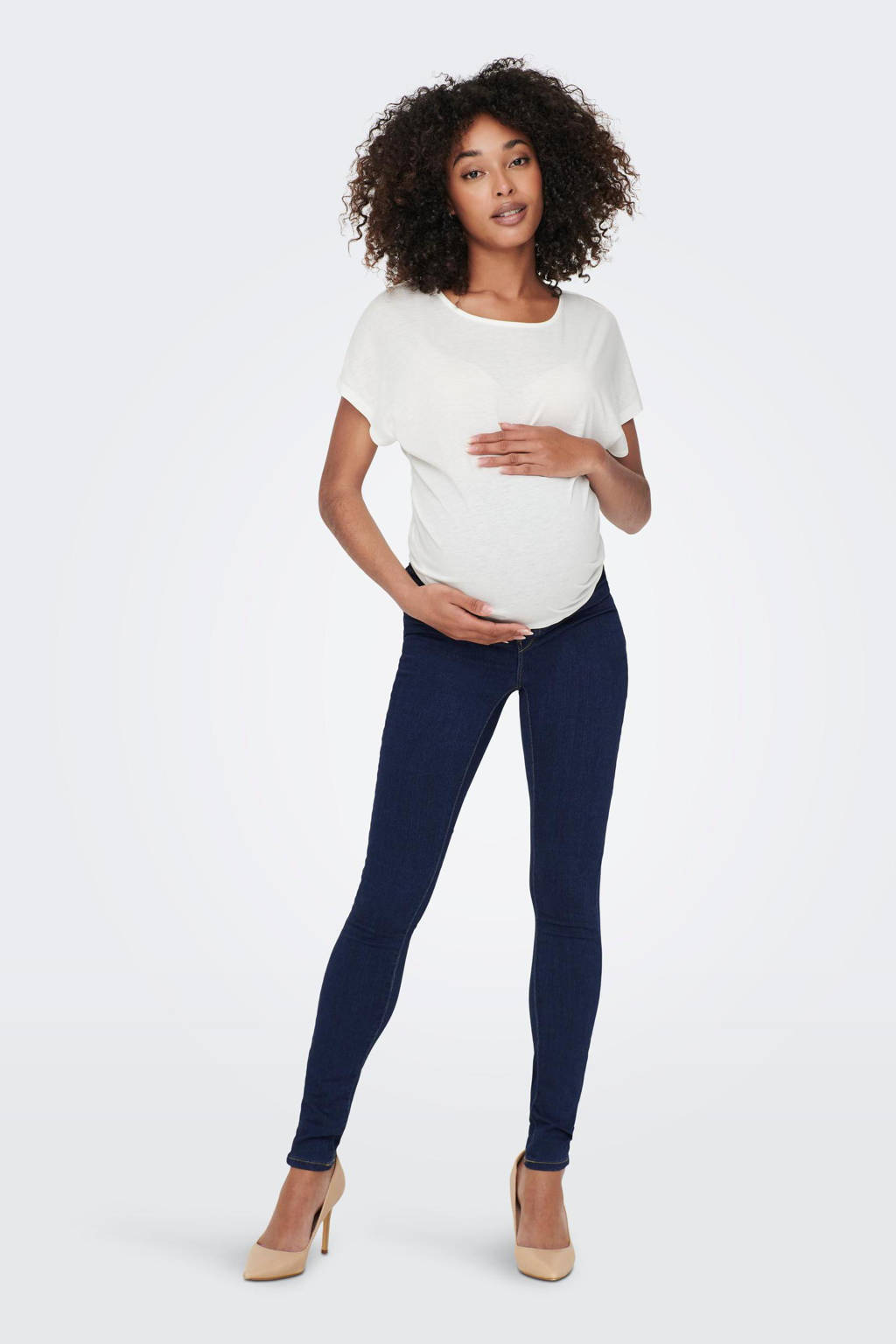 ONLY MATERNITY skinny jegging OLMRAIN dark blue denim