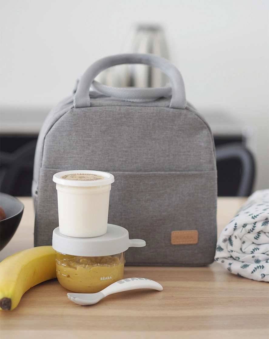 Kühltasche LUNCH (25x14,5x21,5) mit Tragegriffen in heather grey