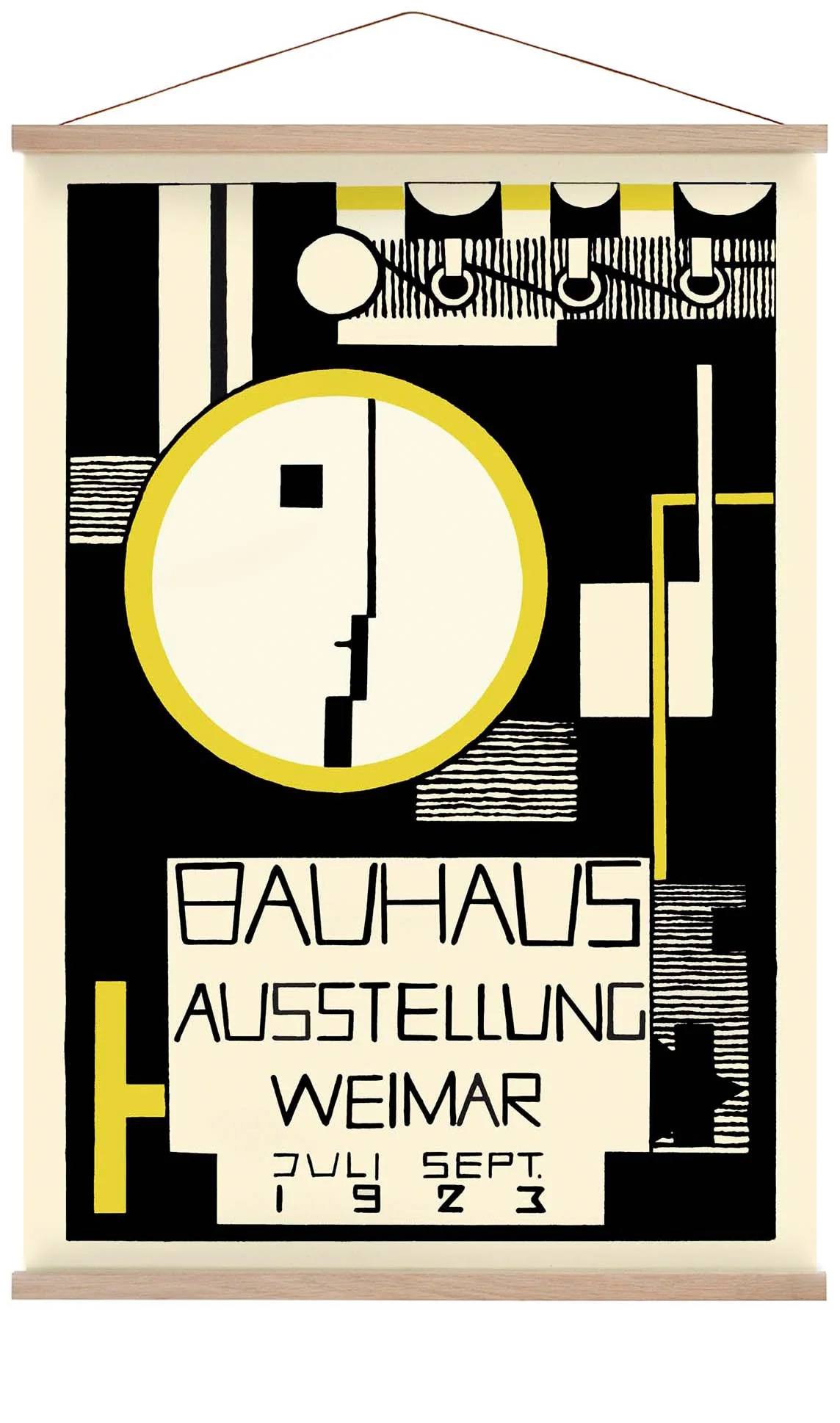 Bauhaus Ausstellung Weimar 1923 von Baschant Schwarz und Gelb