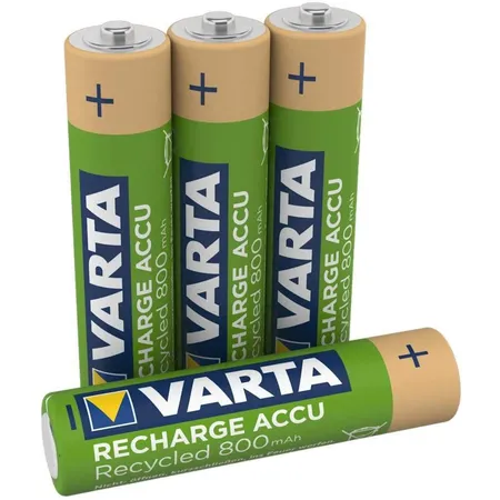 Varta Recharge Accu Recycled AAA Micro Ni-MH 800mAh, 4er Pack