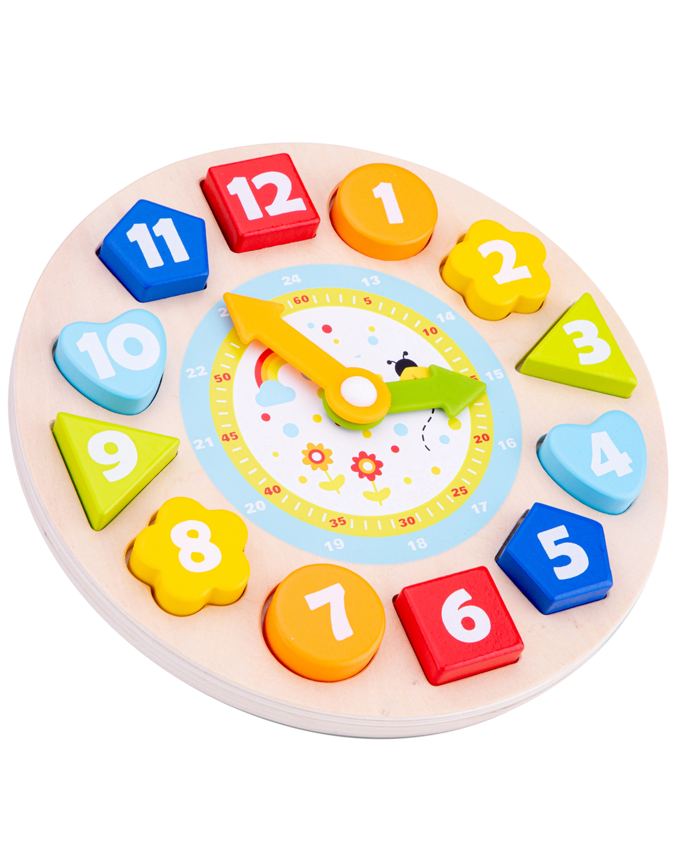 Formenpuzzle UHR 13-teilig aus Holz