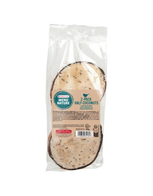 Versele-Laga Menu Nature 2-Pack Halve Kokosnoten - Vogelvoer - 400 g