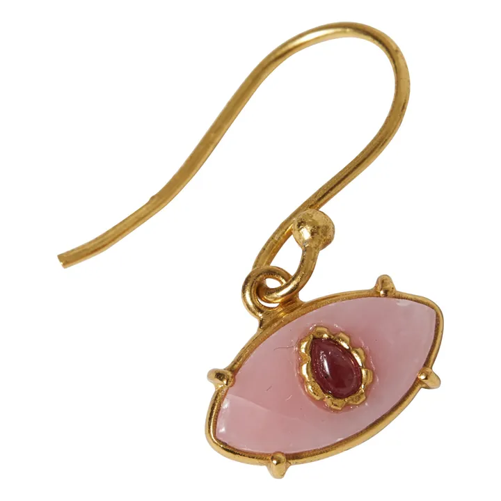 Bohemian Rhapsodie Paris Boucle d'oreille Ayin Opale Rose | Rose