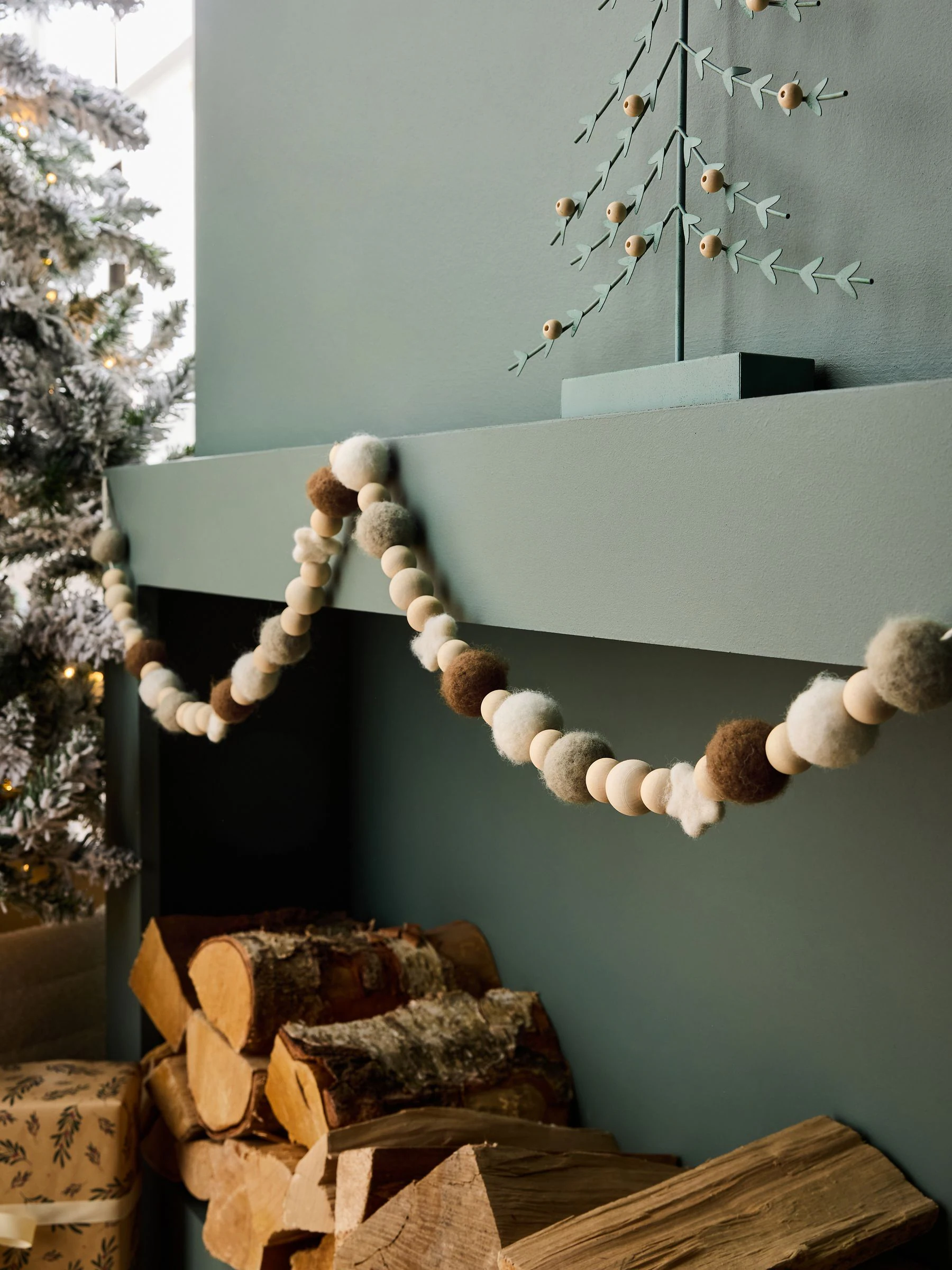Scandi Beaded Christmas Garland