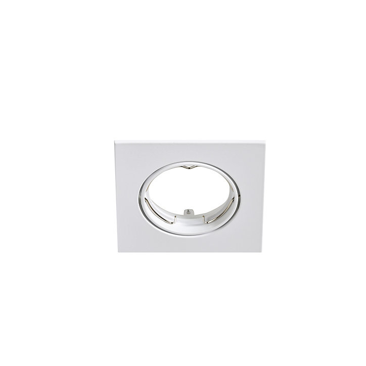 Support carré pour spot encastrable Ares IP20 ⌀8,5xH.2,8cm métal blanc GoodHome