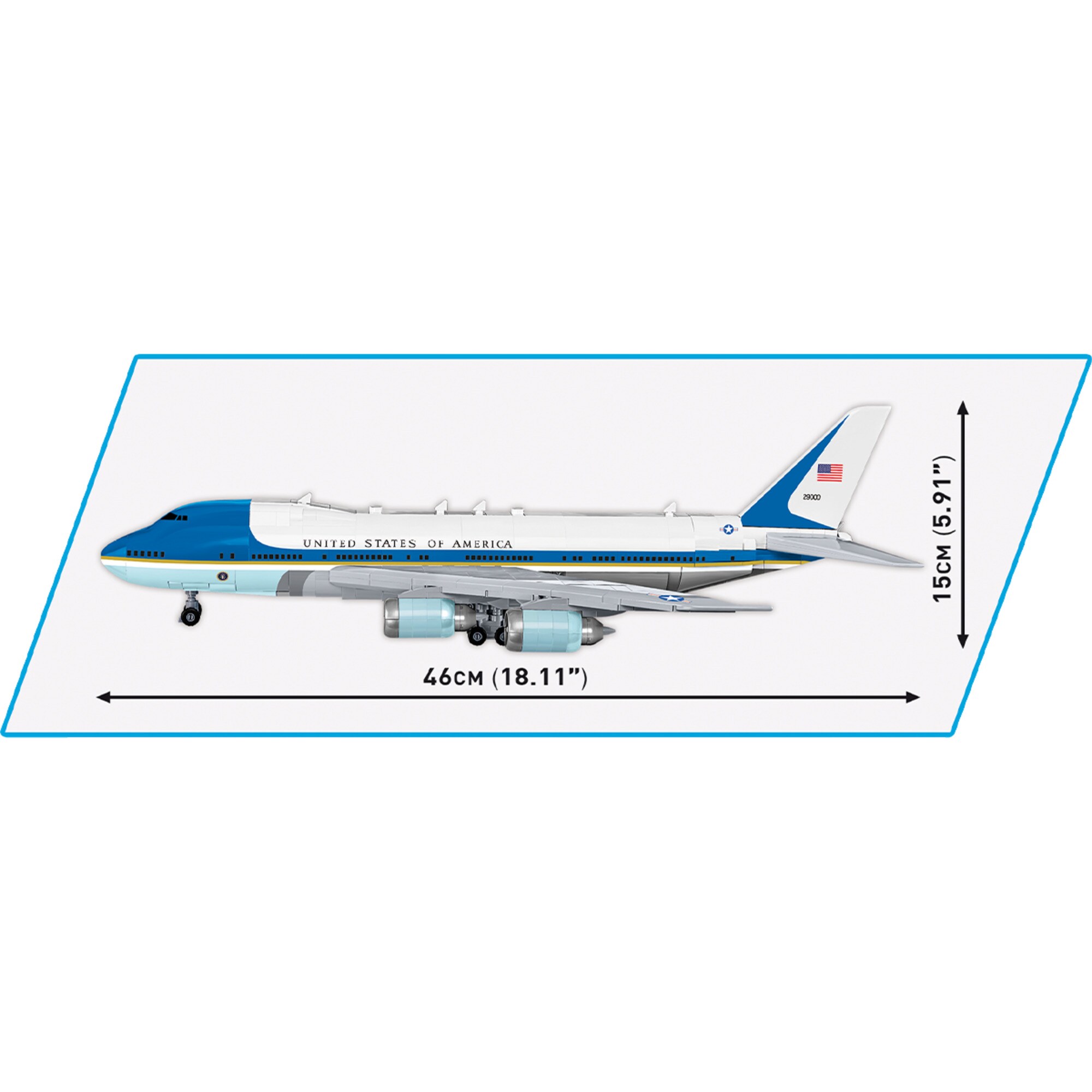 COBI Konstruktionsspielzeug Boeing 747 Air Force One