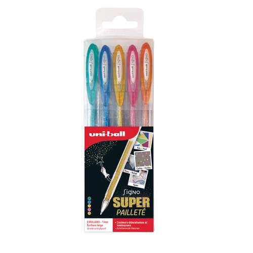 UNI-BALL Signo Glitter UM120SP - Gelschreiber Set