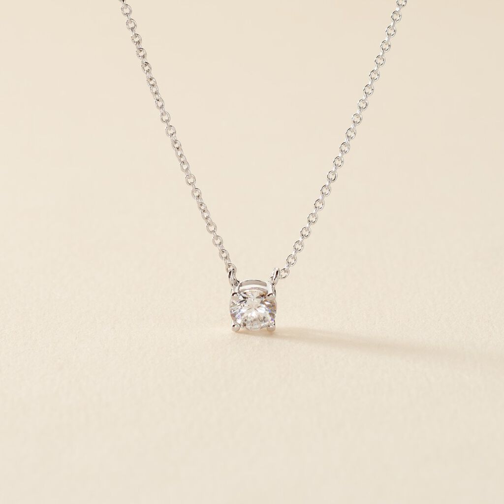 Collier Kariane Argent Blanc Oxyde De Zirconium