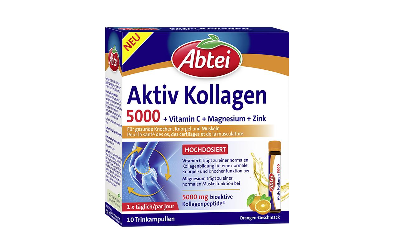 Aktiv Kollagen 5000 10 Trinkampullen à 25 mlTrinkampullen mit Kollagenpeptiden