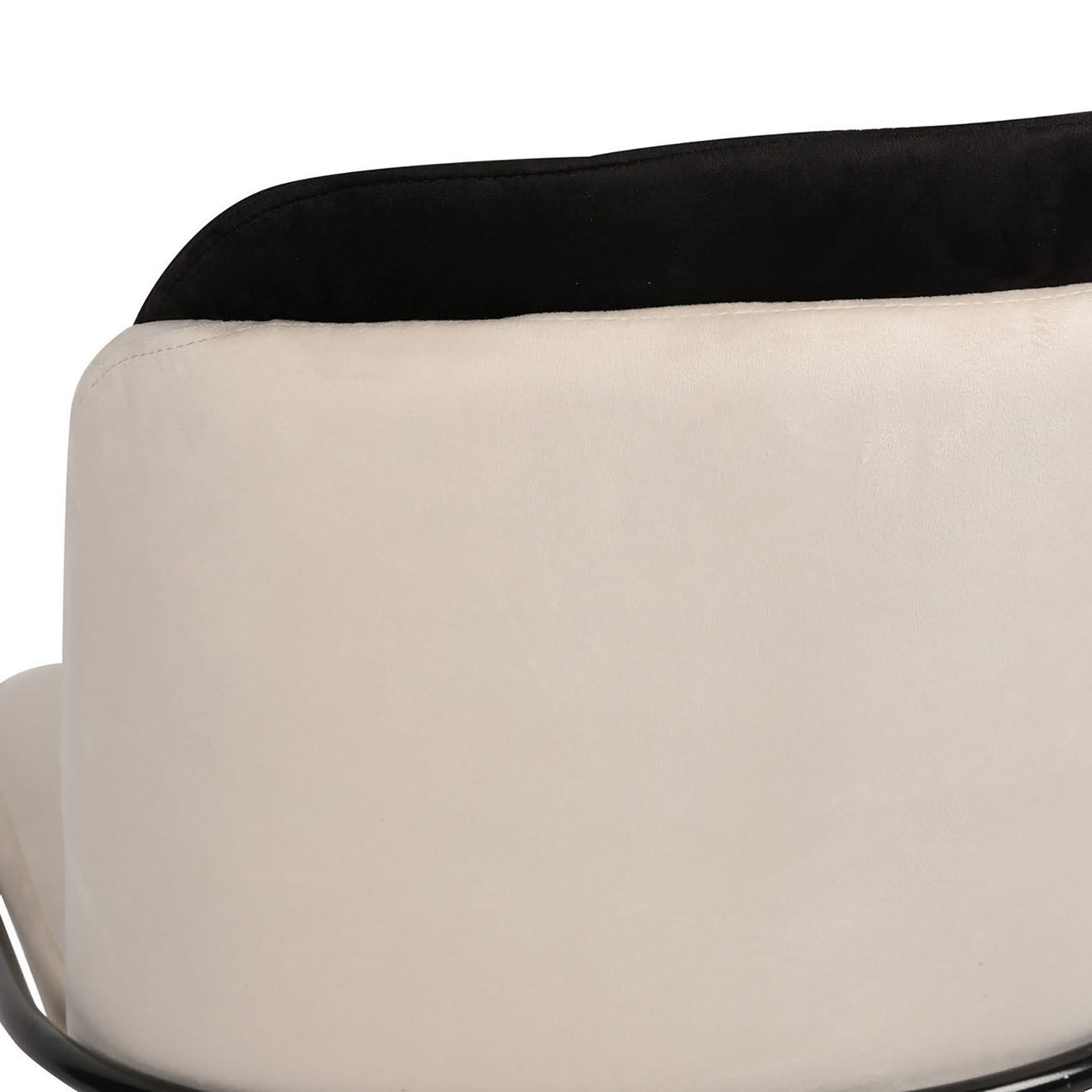Homitis 4 chaises dore noires - 54x86x55 cm