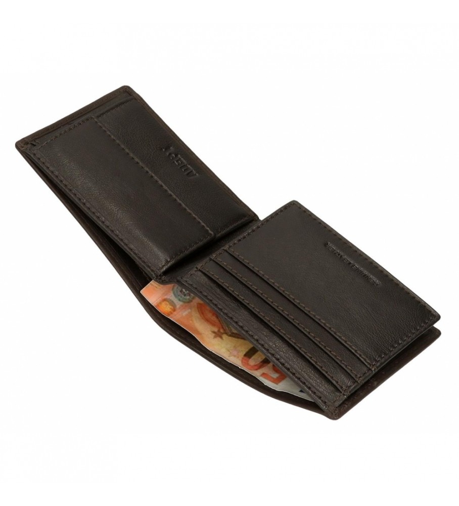 Carteira Joumma Bags Adept Alan Marrom - 11x8x1cm -