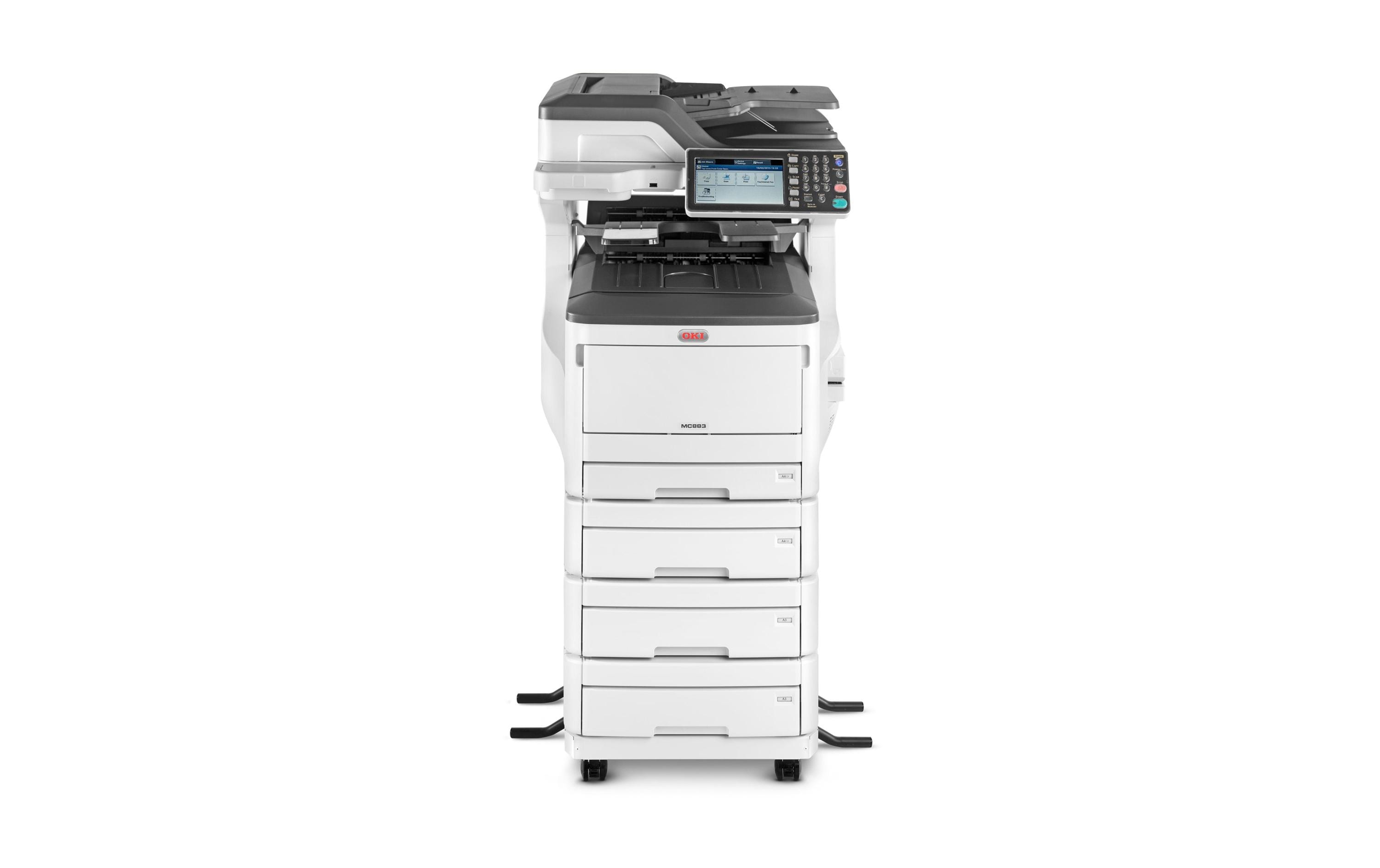 Multifunktionsdrucker MC883dnv A3<br>4-in-1-A3-Farblaser-Multifunktionsdrucker für grosse Arbeitsgruppen