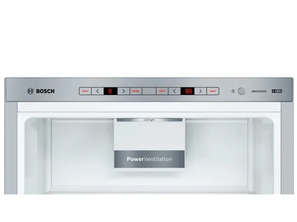 Bosch Serie | 6 KGE49AICA - Køleskab/fryser - bund-fryser - bredde: 70 cm - dybde: 65 cm - højde: 201 cm - 419 liter - Klasse C - rustfrit stål