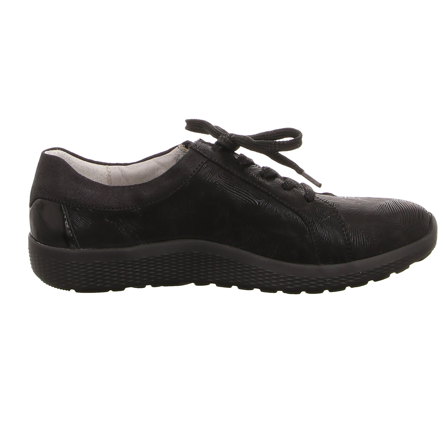 Waldläufer Schnürhalbschuh schwarz