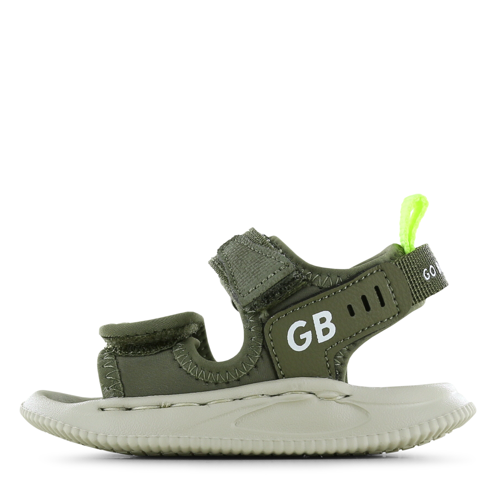 Go Banana‘s donkergroene lichtgewicht sandaal Spandex | Jongens schoenen