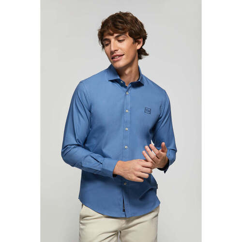 Polo Club - BLOCK FRAME MKT OXFORD SHIRT Azul