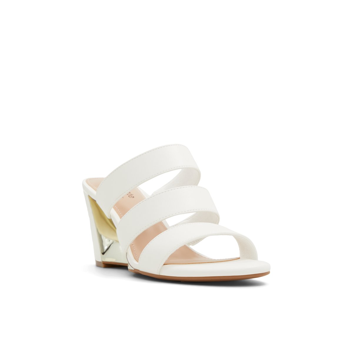SOLEMATE-Ovatus-Sandales à lanières - Talon compensé - Blanc