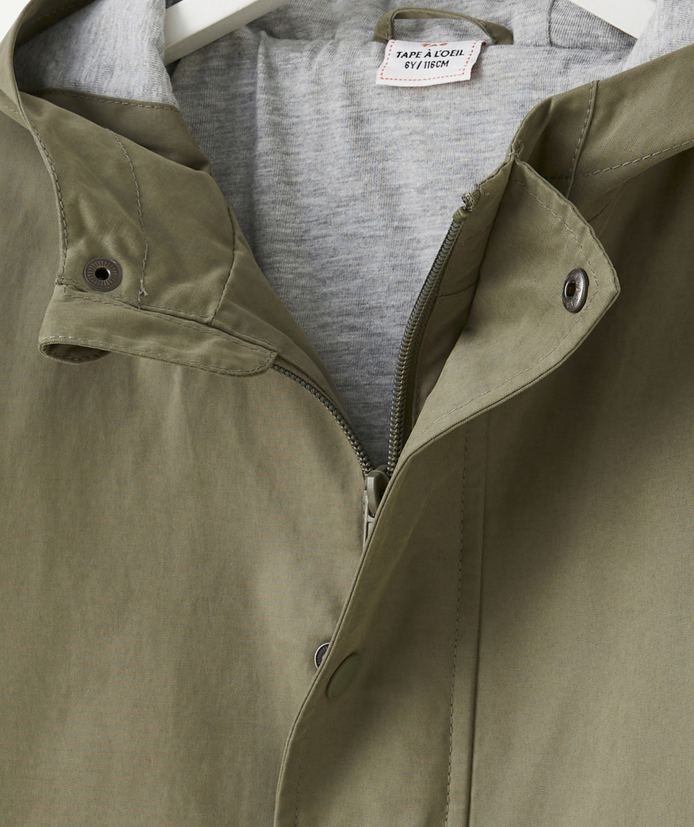 PARKA À CAPUCHE GARÇON KAKI