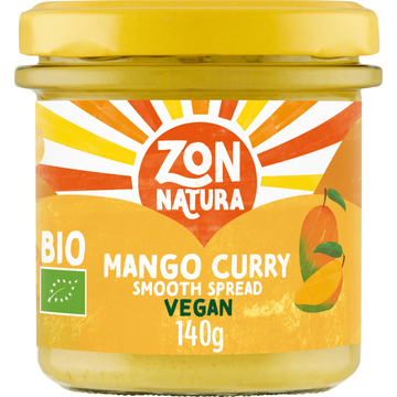 Zonnatura Biologische Smooth Spread Mango-Curry 140 g