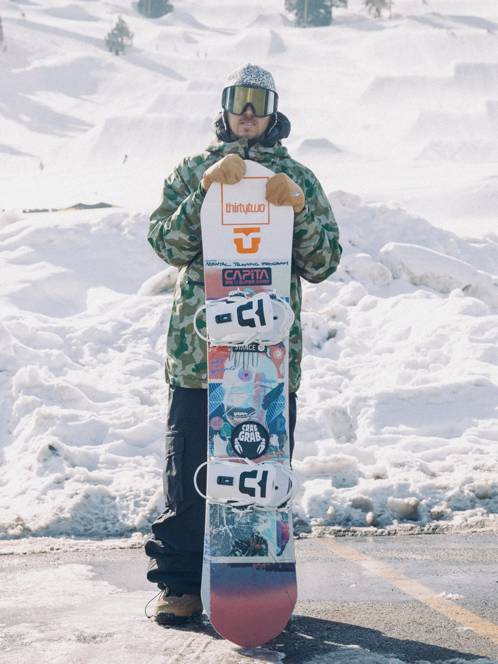 UNION Force Classic Team Logo 2025 Snowboard Bindi white