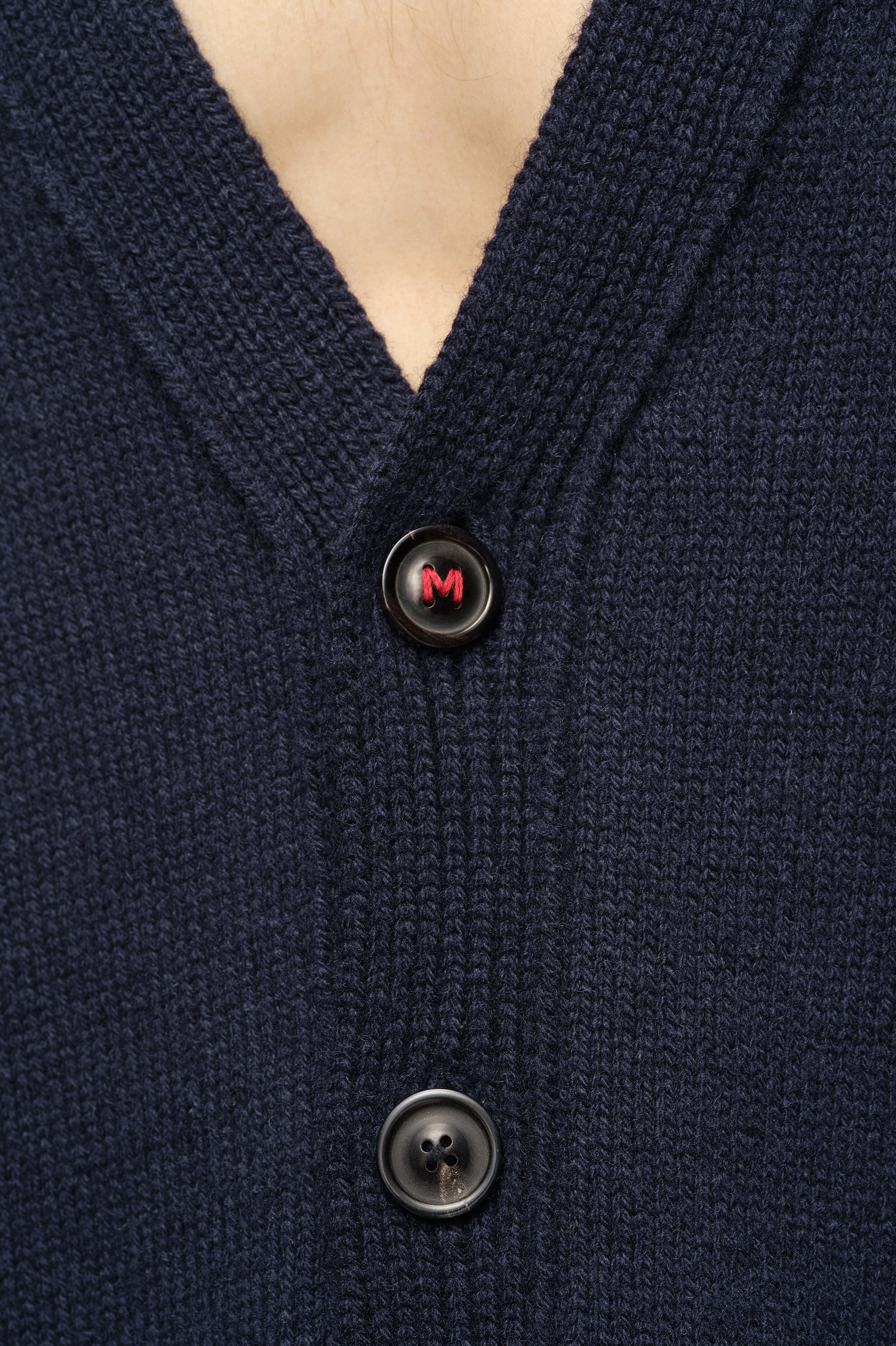 Cardigan avec coudières Bleu Navy