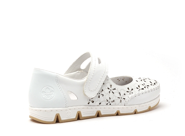 Rieker ballerines femme 49977 blanc