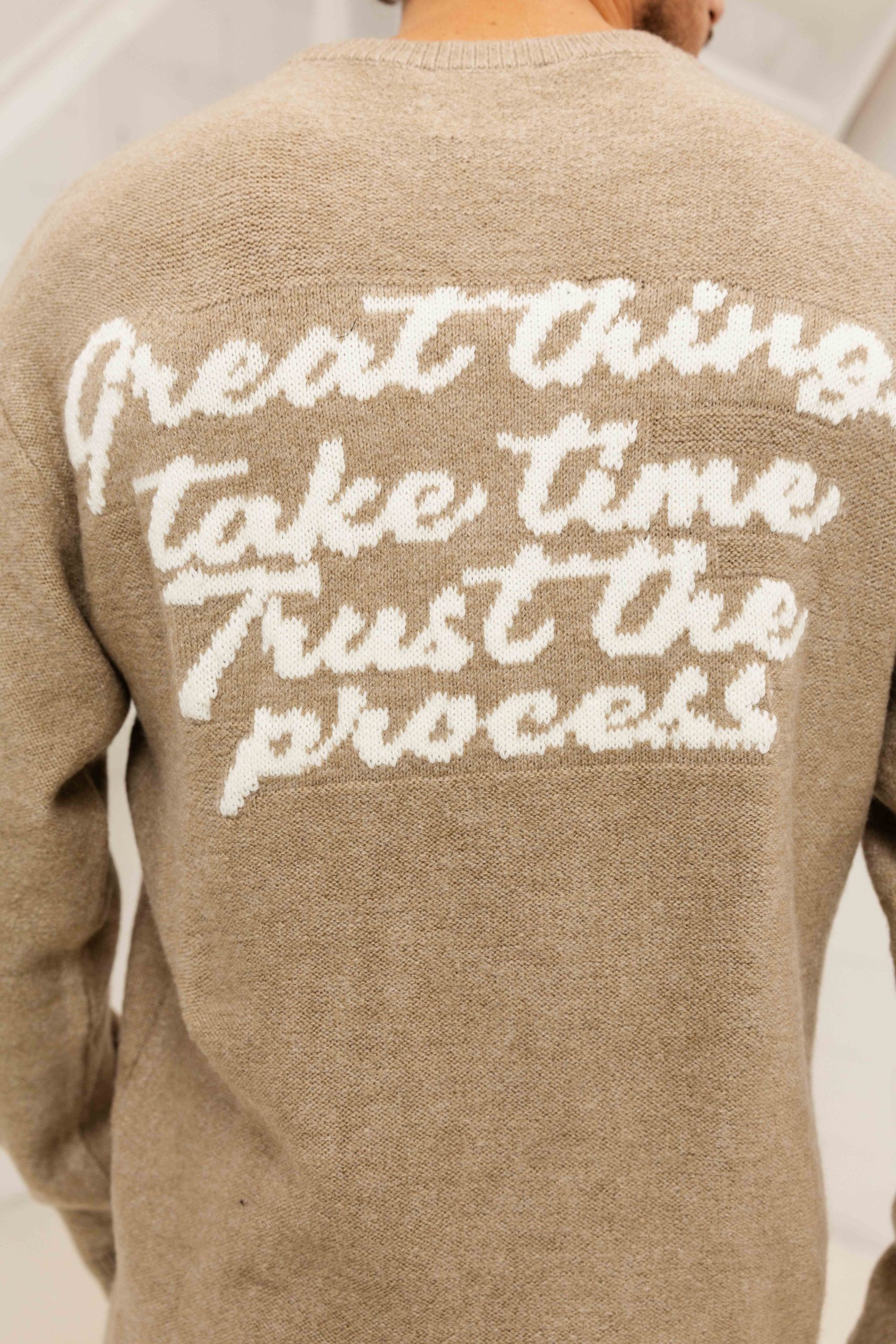 XPLCT Trust Sweater Heren Beige
